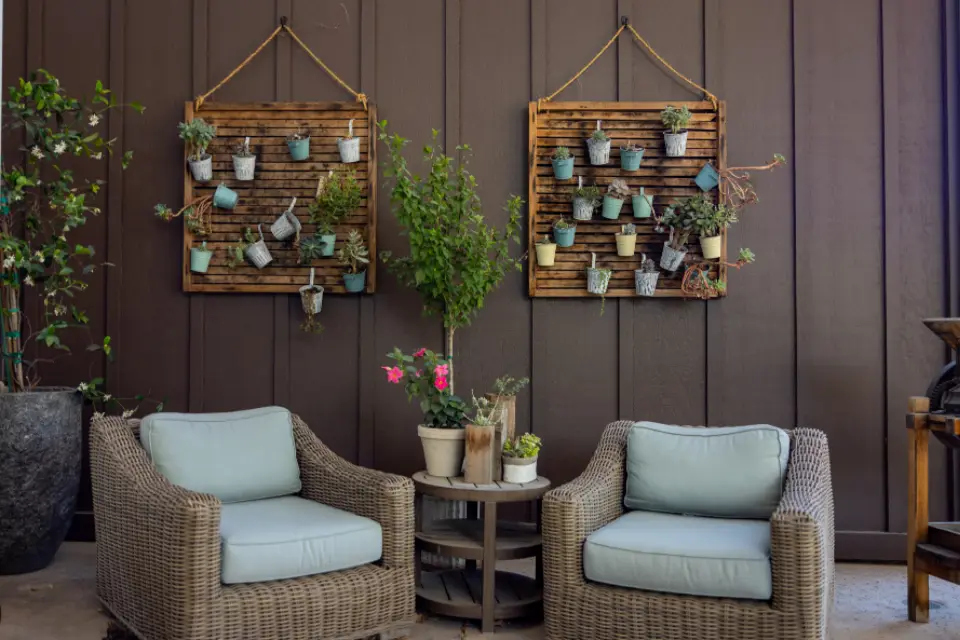 Mid-century patio bistro set